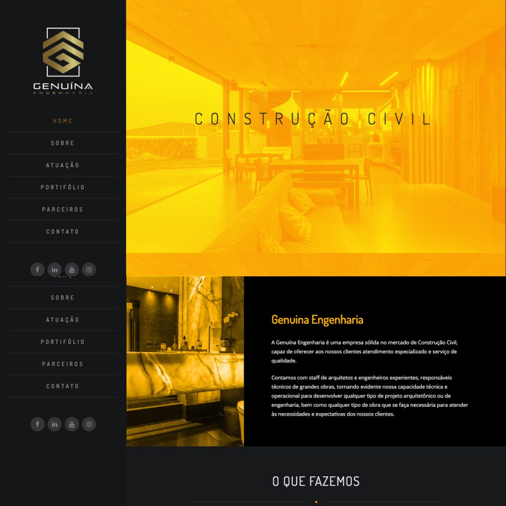 Portfólio - Alvetti Comunicação - Site Genuína Engenharia