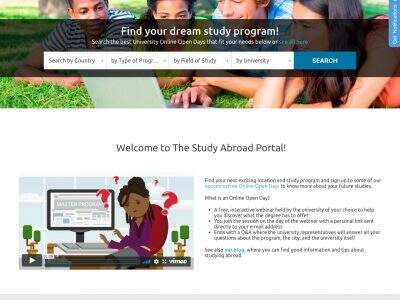 Portfólio - Alvetti Comunicação - Site The Study Abroad Portal