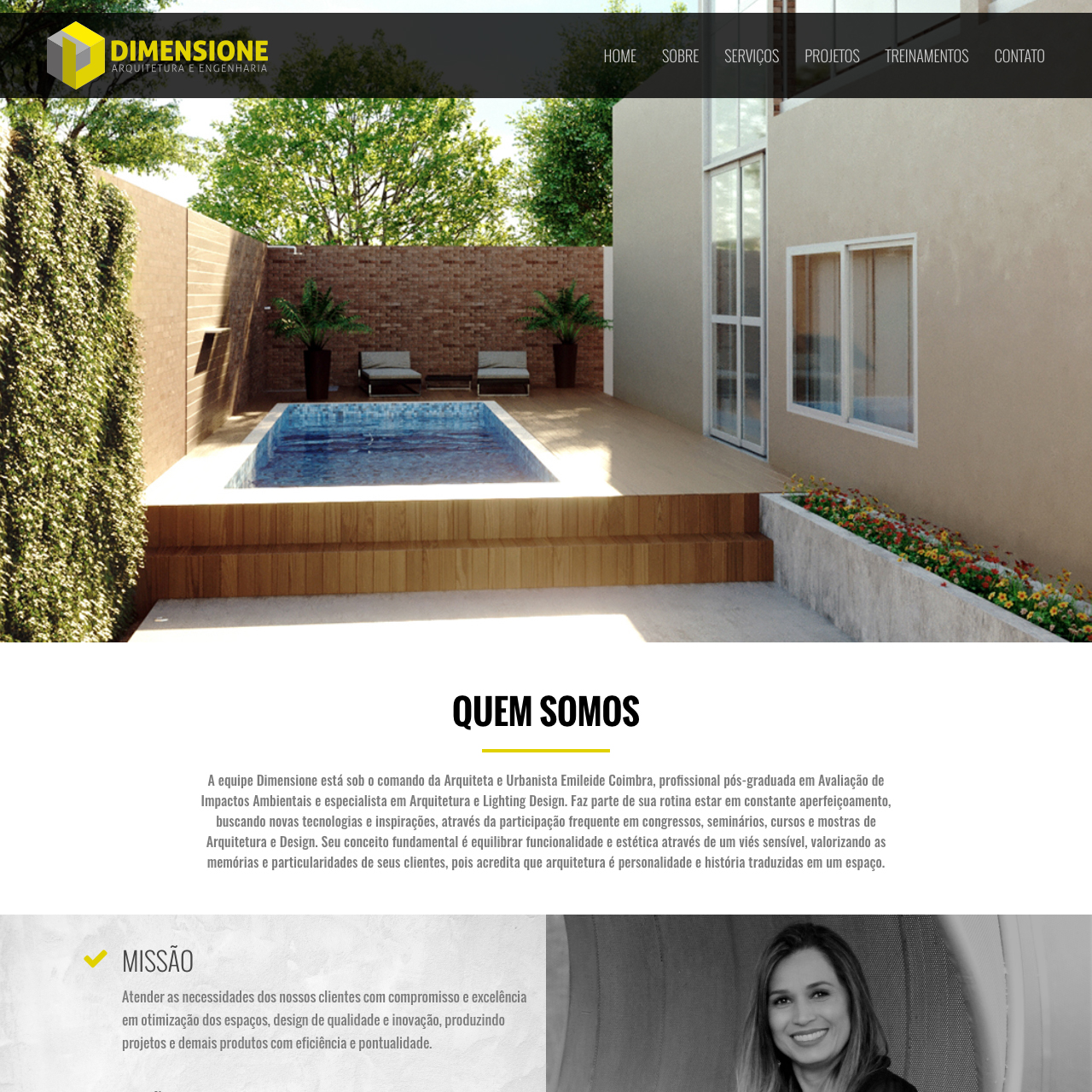 Portfólio - Alvetti Comunicação - Site Dimensione