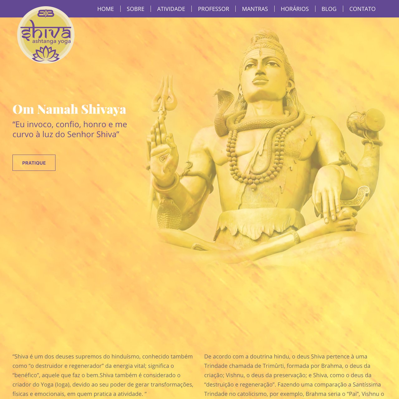 Portfólio - Alvetti Comunicação - Shiva Yoga